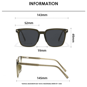 HBK-Gafas <span class=keywords><strong>de</strong></span> sol góticas cuadradas para hombre y mujer, <span class=keywords><strong>lentes</strong></span> polarizadas con marco negro y logotipo personalizado, estilo punk TR90 - Product Image 4