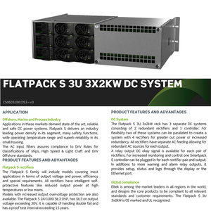 Sistema de Alimentación de CC Eltek 3U <span class=keywords><strong>FPS</strong></span> 24V 3x2kW 6x230V BULK CON FILTRO Número de Pieza: CA0603.000 CA0603.001 - Product Image 6