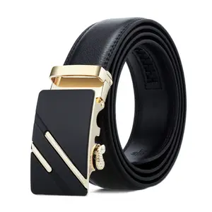 Factory Direct Sale Leather Men's Belt Casual Men's Automatic Buckle Belt Business Soft Cowhide Belt
