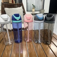 Aangepaste 2026 Zomer Nieuwe Heldere Frosted Plastic Waterfles Student Kinderen School Sport Drinken Vruchtensap Plastic Beker