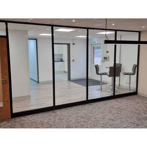Cloison de bureau murale moderne réduisant <span class=keywords><strong>le</strong></span> bruit d'usine professionnelle mur de verre insonorisé recyclable nouveau Style modulaire - Product Image 5