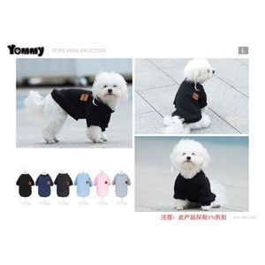 Felpa a Costine con Collo Rotondo per Cani, Nera, Taglia SXL, Abbigliamento per Animali Yommy - Product Image 6