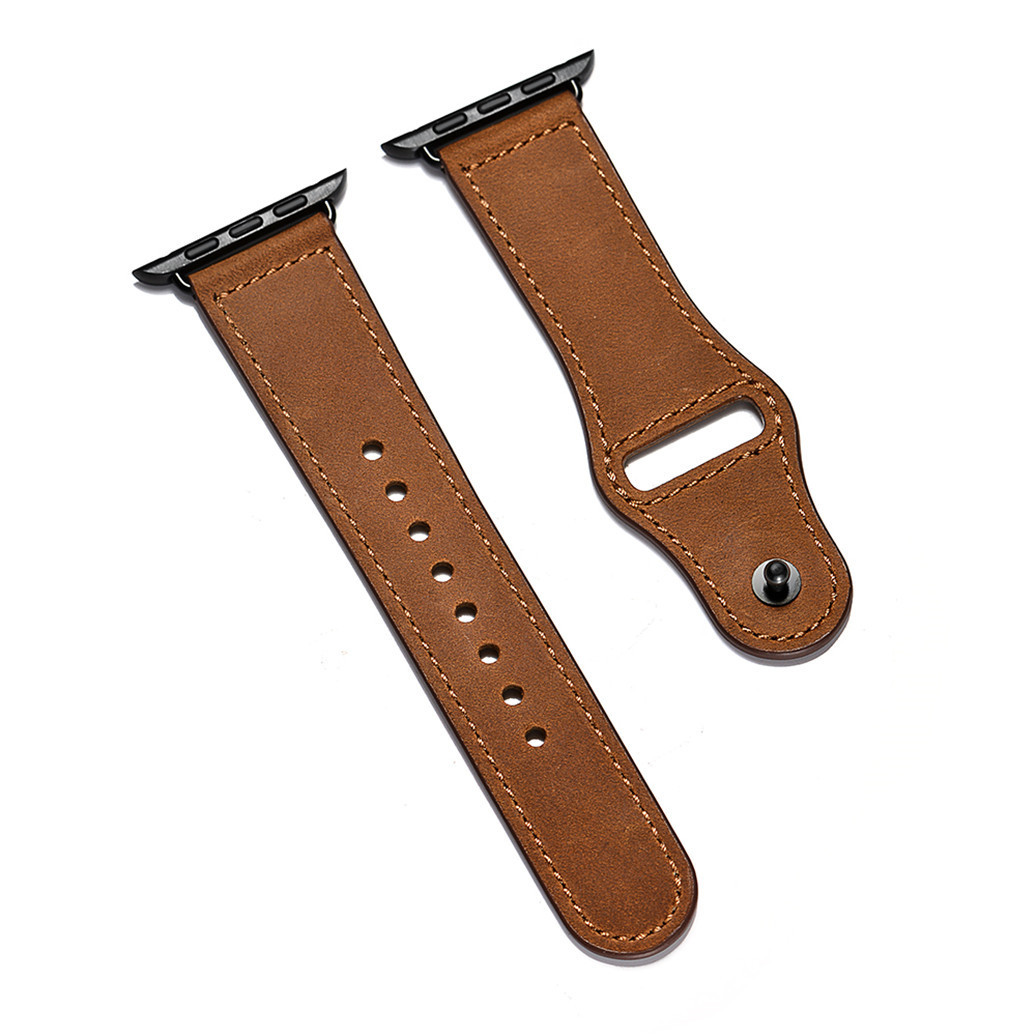 Crazy Horse rouge marron (bouton noir)