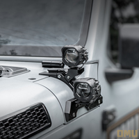 Support de système d'éclairage latéral de capot OMU Genesis pour JEEP WRANGLER JL, support de lumière pour montant A, pièces auto 4x4