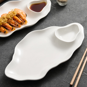Assiette en céramique moderne personnalisée <span class=keywords><strong>Cuisine</strong></span> artistique raffinée pour les fêtes de restaurant Hôtel <span class=keywords><strong>Internet</strong></span> Célébré Froid - Product Image 3