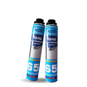 750 500ml Polyurethane <b>Spray</b> Foam Raw Material Black China White Woodworking Packing Adhesive Sealant - Product Image 2
