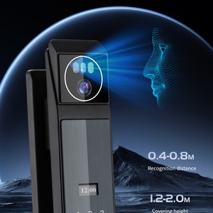 Cerradura Inteligente para Puerta QLEUNG S940max con Reconocimiento Facial 3D, Huella Dactilar, WiFi, Videoportero, Aleación de Aluminio Negro - Product Image 4