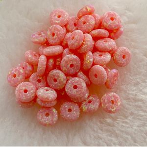 Perles d'opale de laboratoire de forme ronde 8X8X3MM avec trous - Product Image 3