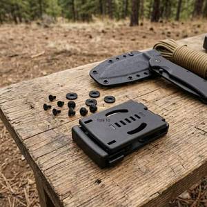 Passant de ceinture tactique en nylon <span class=keywords><strong>pour</strong></span> couteau, étui Kydex et holster, clip dorsal multifonction à dégagement rapide avec vis et quincaillerie - Product Image 2