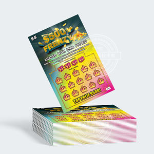 Billets de loterie personnalisés à gratter, impression couleur, thème DIY, anti-contrefaçon, en <span class=keywords><strong>carton</strong></span>, pour gagner des prix en espèces - Product Image 6