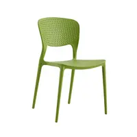 Chaise de jardin en plastique empilable, mobilier d'extérieur nordique, café Pp, moderne, prix bas, ensemble, haute qualité