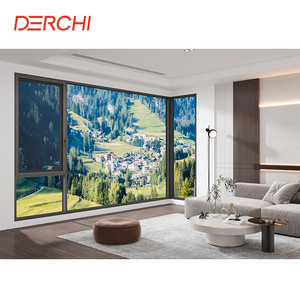 Cửa sổ hợp kim nhôm hiện đại cửa sổ nhôm phá vỡ nhiệt cửa sổ và cửa ra vào cửa sổ tác động bão cách âm - Product Image 1