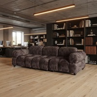 Ensemble de canapés modulaires en tissu velours au design moderne, meubles de salon pour la maison
