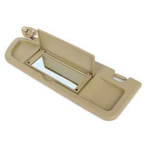 Parasol para coche Honda Civic 2006-2011, color beige, lado izquierdo, con espejo, plegable, accesorio interior - Product Image 1