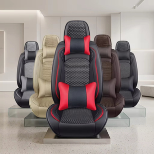 Housses de siège de voiture complètes en cuir de luxe, style professionnel, respirantes, en soie glacée, pour l'été, avec coussin intérieur confortable de qualité supérieure, pour Civic Golf - Product Image 3