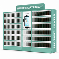 Meubles de bibliothèque intelligents en libre-service HAUMR, fonctionnement par écran tactile, distributeur de livres, machine de distribution pour centre de services gouvernementaux