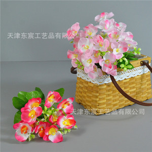 ดอกกล้วยไม้ฟาแลนนอปซิสประดิษฐ์จาก Dongchen Crafts ขนาด 38 ซม. ดอกไม้ผ้าไหมสำหรับตกแต่งบ้านและงานแต่งงาน - Product Image 2