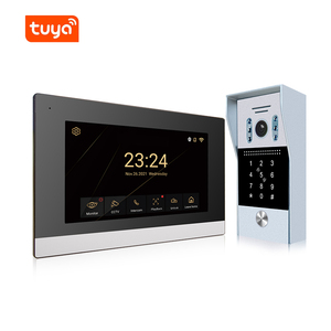 <span class=keywords><strong>Videoportero</strong></span> <span class=keywords><strong>IP</strong></span> Tuya de 2 hilos con intercomunicador, 2 cerraduras, pantalla IPS, contraseña, código PIN, tarjeta RFID, teclado de control de acceso - Product Image 5