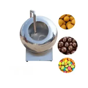 Tablet Pan Coater Laboratorium tembaga kering buah kacang coklat memanggang mesin pelapis untuk biji jeli