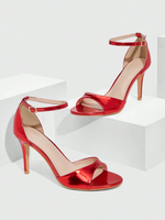 Sandales à talons minimalistes pour femmes, talon fin, bout ouvert, style chic et élégant, parfaites pour les soirées disco, les sorties nocturnes, chaussures de printemps