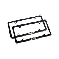 Support de plaque d'immatriculation américaine BOLONG à 4 trous, cadre en ABS standard, logo personnalisé en relief, vis de fixation incluses