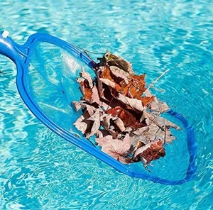 Skimmer de hojas de <span class=keywords><strong>piscina</strong></span> de aluminio resistente, rastrillo, red, malla fina, herramienta de limpieza de piscinas - Product Image 5