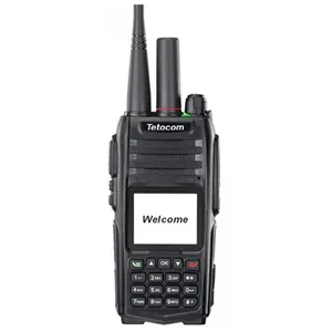Envío de la gota Radio bidireccional de modo dual 5000km WalkieTalkie Poc y UHF 400-470MHz woki toki Red global inalámbrica Tetecom T12S
