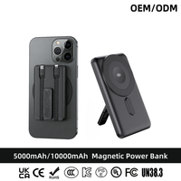 Cargador Portátil Magnético Ultrafino KC de 22.5W, 5000mAh/10000mAh, con Soporte, para Teléfonos Móviles, Venta al Por Mayor