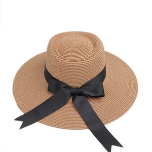 Sombrero de Paja para Mujer, Ala Ancha, Protección Solar, Cinta de Paja Natural, Sombrero de Verano para Adultos, para Actividades al Aire Libre - Product Image 2