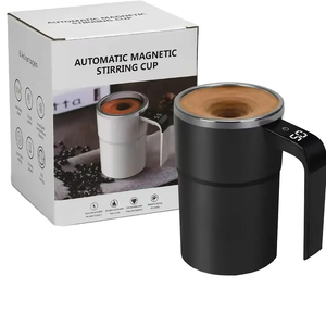 Exibição de Medição de Temperatura Inteligente Elétrica Magnética Protein <span class=keywords><strong>Shaker</strong></span> Cup Caneca Inteligente Auto Mistura Copo Caneca De Café com Tampa - Product Image 1
