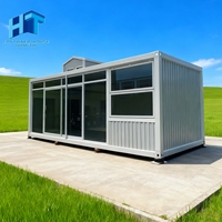 Maison modulaire en conteneur portable préfabriquée moderne de 20 pieds, personnalisable, intégrée, pour dortoir mobile