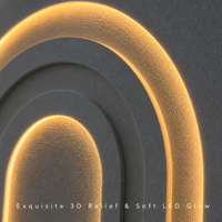 Tableau mural géométrique minimaliste LED sur toile, cadre moderne pour salon, grande peinture murale suspendue