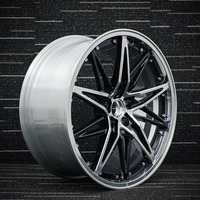 Jantes en alliage concaves 10 branches étoilées, finition noir brillant usiné, 19x8.5 20x10 21x10.5 pour BMW M3 M4 Audi RS3
