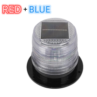 Luz de advertencia de señal estroboscópica solar para exteriores, luz indicadora impermeable, lámpara LED, luz intermitente, alarma de seguridad, autobús escolar