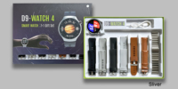 El más nuevo reloj inteligente redondo 7 en 1 para hombres impermeable IP67 cargador inalámbrico Fitness moda Reloj D9 Watch4 traje deportivo Reloj inteligente