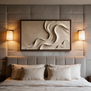 <span class=keywords><strong>Arte</strong></span> Murale Astratta Moderna in Stile Wabi Sabi Minimalista, Dipinto 3D Testurizzato Fatto a Mano su Misura per Soggiorno - Product Image 5