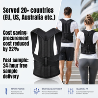 10-30% de réduction – Vente en gros usine – Ceinture de soutien dorsale réglable pour le haut du dos, correcteur de posture lombaire et claviculaire pour un confort optimal du dos