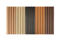 Panneau mural rainuré en WPC imperméable pour intérieur et extérieur, imitation bois, à prix de gros, pour la décoration de la maison et du jardin