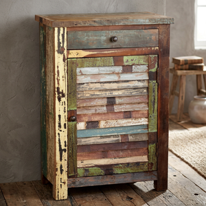 Industrial & Vintage Farmhouse Apartment-Friendly Solid Wood Living Room <b>Corner</b> <b>Cabinet</b> - Product Image 2