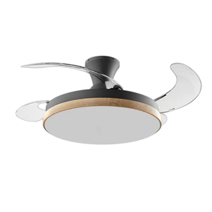 Ventilateur de plafond électrique invisible de style nordique de 42 pouces, 3 pales, luminaire suspendu chic pour chambre, salle à manger, salon, décoration intérieure - Product Image 1