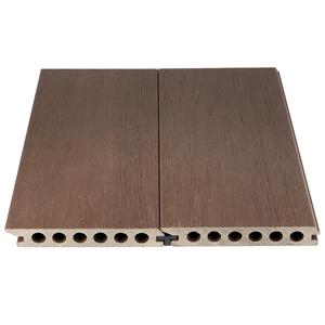 جديد تصميم خشب الساج الحبوب في الهواء الطلق الأرضيات مرّكب من الخشب والبلاستيك WPC سطح الخارجي حديقة المشارك النتوء التزيين - Product Image 5