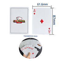 Cartes à Jouer en Papier Blanc 320gsm 61.6x87mm 0.3mm Imperméables, Conception Personnalisée du Cœur de la Carte, Fabricant de Cartes en Papier pour Jeux de Club