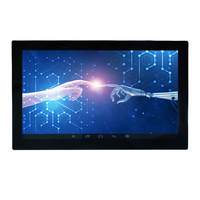 Layar LCD Dinding 32 Inci 1080P Smart Android WiFi dengan Bingkai Video, Jam, dan Pemutar Video Kapasitas Besar