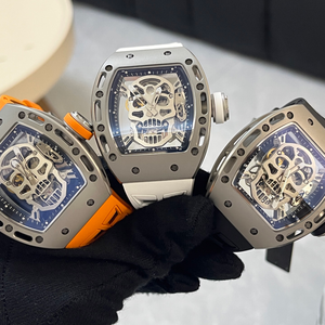 Montre-bracelet unisexe RM Hollow Skull avec boîtier en acier inoxydable, <span class=keywords><strong>lunette</strong></span> entièrement sertie de diamants, bracelet en option, mouvement mécanique automatique - Product Image 5