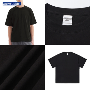 T-shirt personnalisé OEM ODM en coton peigné 245 g/m² coupe <span class=keywords><strong>oversize</strong></span> vierge pour impression de logo de marque et broderie - Product Image 4