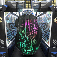 Boutons programmables filaires d'éclairage RVB personnalisés Souris légère pour les droitiers Réactivité améliorée de style 3D dans les jeux