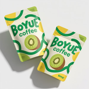 Bolsa Doypack Pequeña Personalizada con Cierre, Impresa, Resellable, con Válvula para Café - Product Image 1