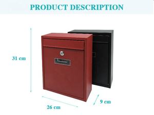 <span class=keywords><strong>Email</strong></span> chinois de haute qualité avec motif de sable brun à 9 trous et boîte aux lettres d'accessoires de motif d'enveloppe extérieure - Product Image 4