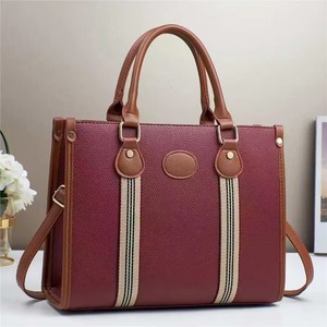 Borse a Mano in Pelle PU Marrone Grande, Colorate e Alla Moda, Fatte a Mano con Logo Personalizzato per Donne e Signore - Product Image 2