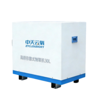 Concentrador de Oxígeno Difuso de Alto Flujo de 30L con 95% de Concentración de Oxígeno, Cobertura de 2.3m, Control Remoto Inalámbrico para Toda la Habitación